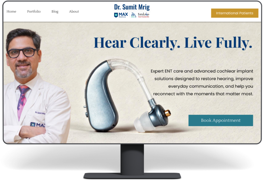 Modern Premium website mockup