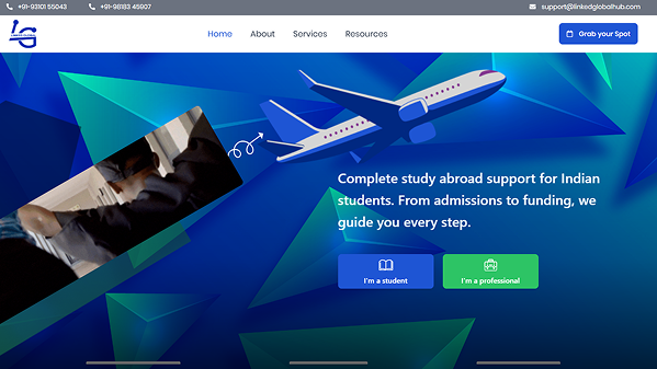 Website design work sample 4